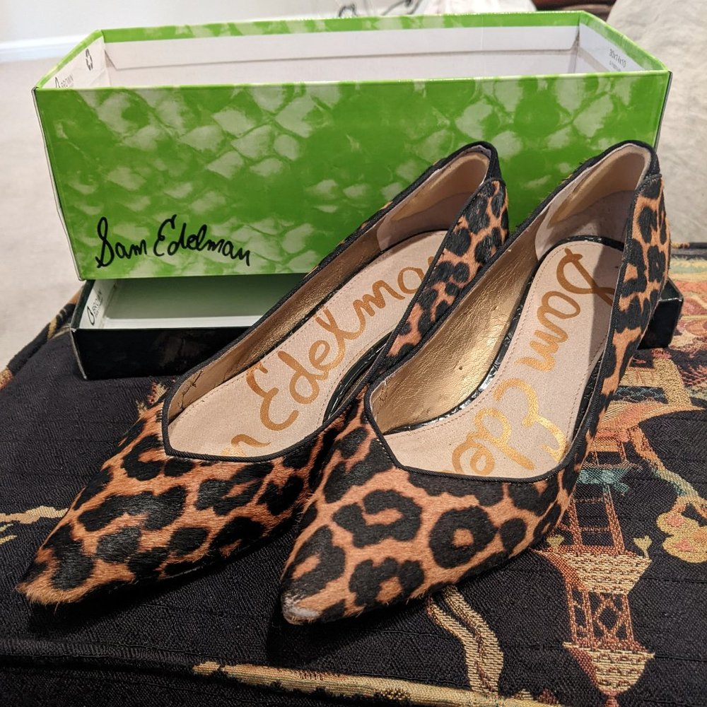 Leopard Print Dori Kitten Heel (Size 7.5)